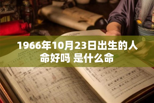 1966年10月23日出生的人命好吗 是什么命