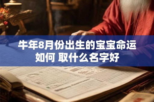 牛年8月份出生的宝宝命运如何 取什么名字好