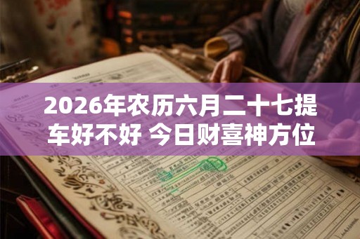 2026年农历六月二十七提车好不好 今日财喜神方位 2026年农历六月二十七提车好不好 今日财喜神方位