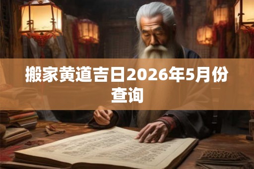 搬家黄道吉日2026年5月份查询 搬家黄道吉日2026年5月份查询
