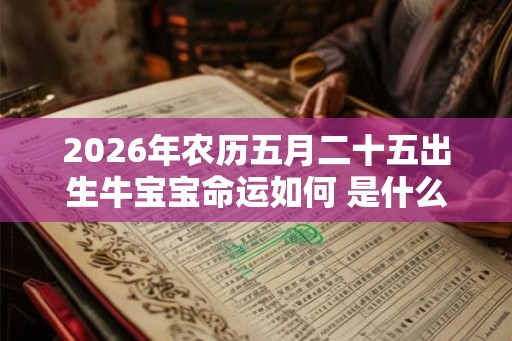 2026年农历五月二十五出生牛宝宝命运如何 是什么命