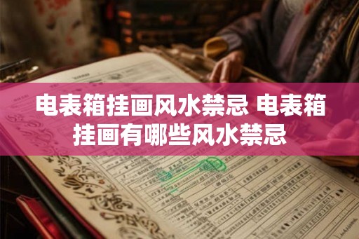 电表箱挂画风水禁忌 电表箱挂画有哪些风水禁忌 电表箱挂画风水禁忌 电表箱挂画有哪些风水禁忌