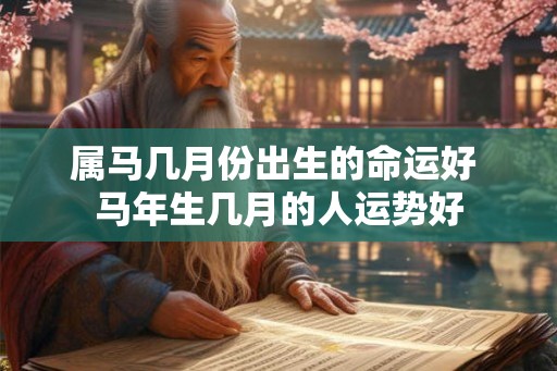 属马几月份出生的命运好 马年生几月的人运势好 属马几月份出生的命运好 马年生几月的人运势好