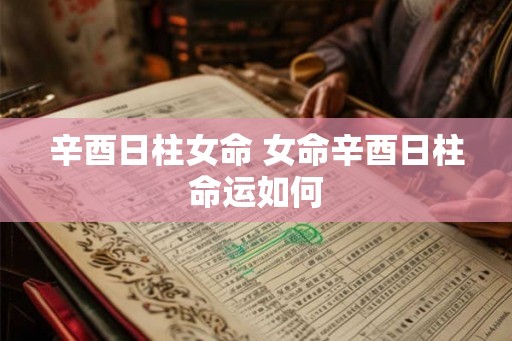 辛酉日柱女命 女命辛酉日柱命运如何