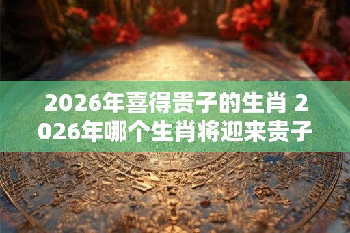 2026年喜得贵子的生肖 2026年哪个生肖将迎来贵子
