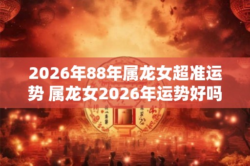 2026年88年属龙女超准运势 属龙女2026年运势好吗