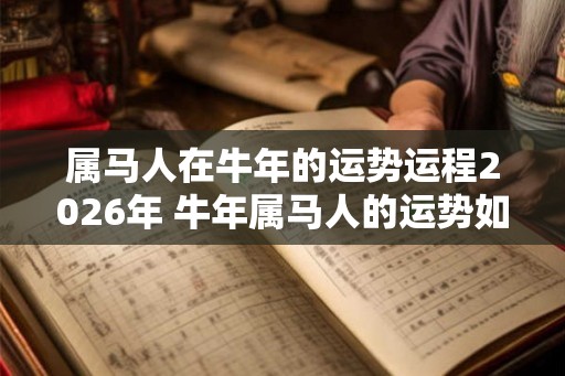 属马人在牛年的运势运程2026年 牛年属马人的运势如何
