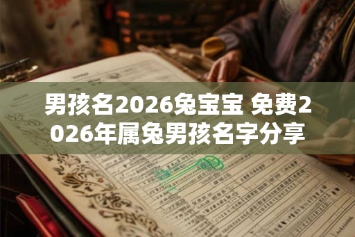 男孩名2026兔宝宝 免费2026年属兔男孩名字分享