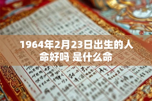 1964年2月23日出生的人命好吗 是什么命