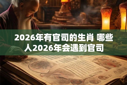 2026年有官司的生肖 哪些人2026年会遇到官司 2026年有官司的生肖 哪些人2026年会遇到官司