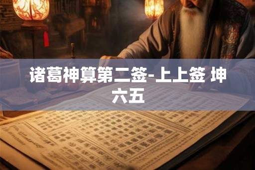 诸葛神算第二签-上上签 坤六五