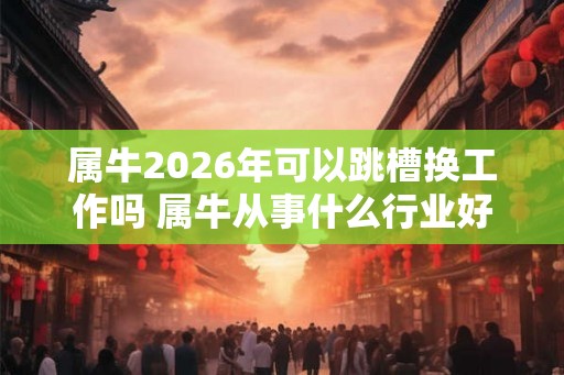属牛2026年可以跳槽换工作吗 属牛从事什么行业好