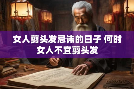 女人剪头发忌讳的日子 何时女人不宜剪头发