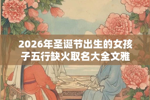 2026年圣诞节出生的女孩子五行缺火取名大全文雅