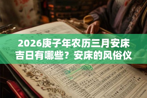 2026庚子年农历三月安床吉日有哪些？安床的风俗仪式