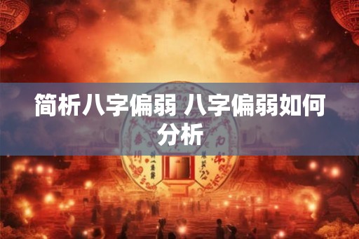 简析八字偏弱 八字偏弱如何分析