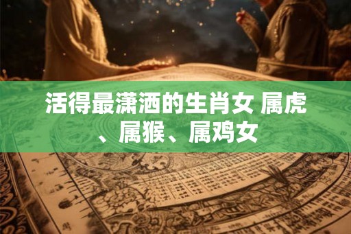 活得最潇洒的生肖女 属虎、属猴、属鸡女