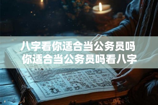 八字看你适合当公务员吗 你适合当公务员吗看八字