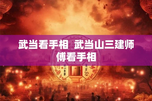 武当看手相  武当山三建师傅看手相