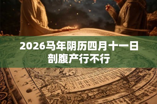 2026马年阴历四月十一日剖腹产行不行