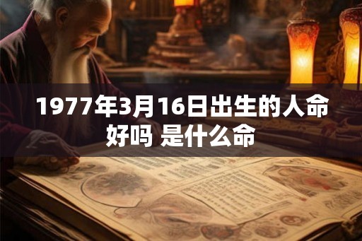 1977年3月16日出生的人命好吗 是什么命