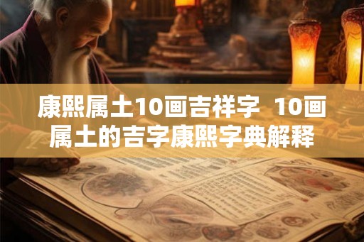 康熙属土10画吉祥字  10画属土的吉字康熙字典解释