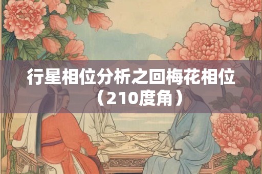 行星相位分析之回梅花相位（210度角）