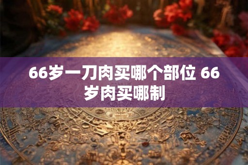 66岁一刀肉买哪个部位 66岁肉买哪制