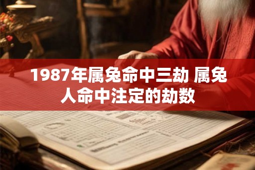 1987年属兔命中三劫 属兔人命中注定的劫数