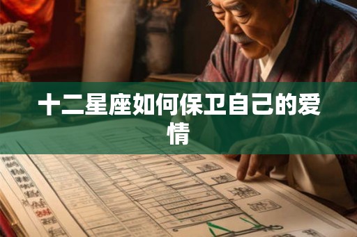 十二星座如何保卫自己的爱情