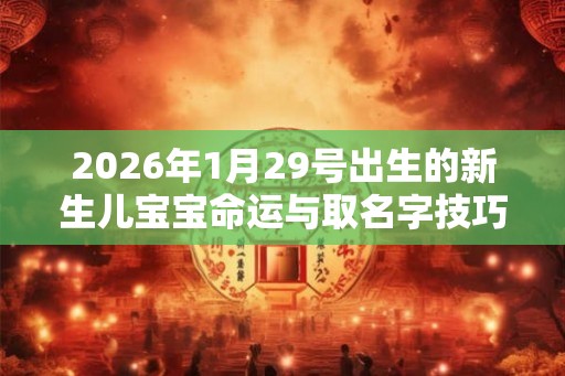 2026年1月29号出生的新生儿宝宝命运与取名字技巧 2026年1月29号出生的新生儿宝宝命运与取名字技巧