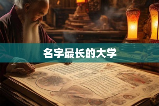 名字最长的大学 名字最长的大学