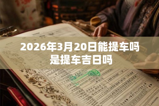 2026年3月20日能提车吗 是提车吉日吗