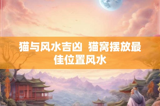 猫与风水吉凶  猫窝摆放最佳位置风水