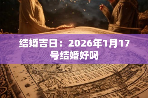 结婚吉日：2026年1月17号结婚好吗