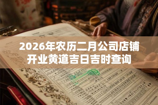 2026年农历二月公司店铺开业黄道吉日吉时查询