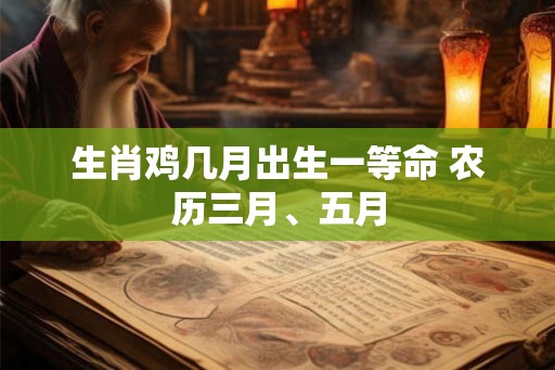 生肖鸡几月出生一等命 农历三月、五月 生肖鸡几月出生一等命 农历三月、五月
