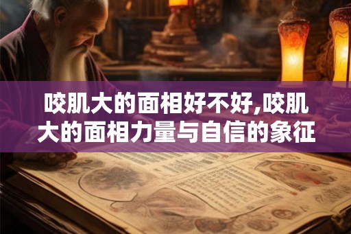 咬肌大的面相好不好,咬肌大的面相力量与自信的象征