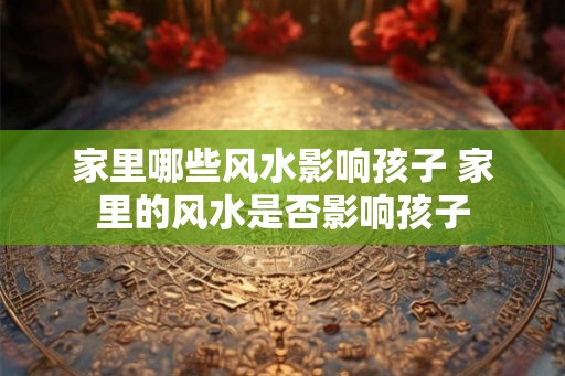 家里哪些风水影响孩子 家里的风水是否影响孩子
