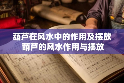 葫芦在风水中的作用及摆放 葫芦的风水作用与摆放
