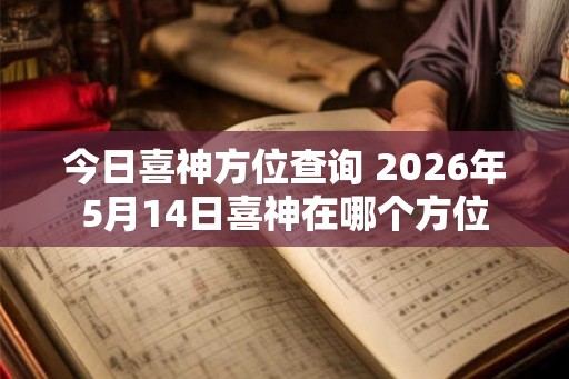 今日喜神方位查询 2026年5月14日喜神在哪个方位