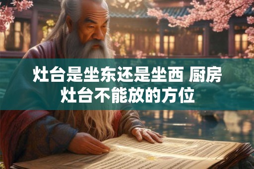 灶台是坐东还是坐西 厨房灶台不能放的方位