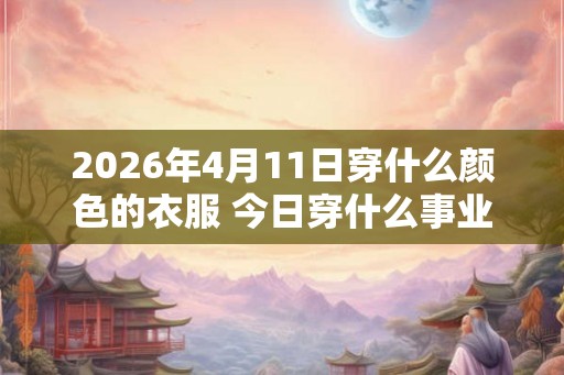 2026年4月11日穿什么颜色的衣服 今日穿什么事业顺利