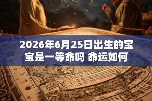 2026年6月25日出生的宝宝是一等命吗 命运如何