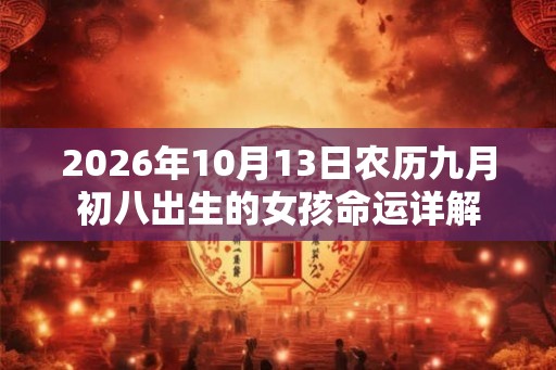 2026年10月13日农历九月初八出生的女孩命运详解