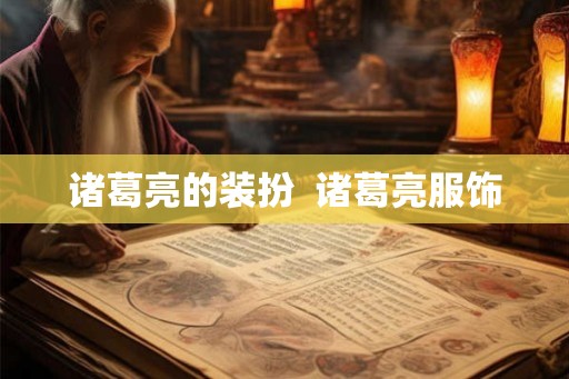 诸葛亮的装扮  诸葛亮服饰