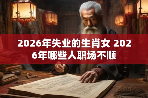 2026年失业的生肖女 2026年哪些人职场不顺 2026年失业的生肖女 2026年哪些人职场不顺
