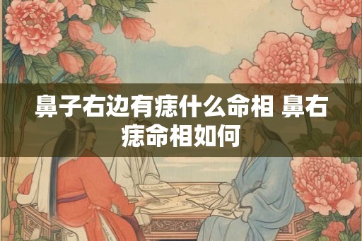 鼻子右边有痣什么命相 鼻右痣命相如何