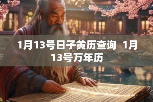 1月13号日子黄历查询  1月13号万年历