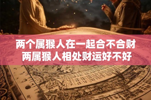 两个属猴人在一起合不合财 两属猴人相处财运好不好